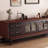 Retro design solid wood TV cabinet