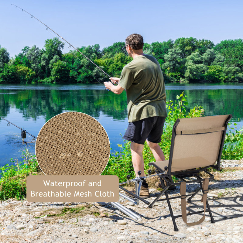 Brittane Patio Folding Chair Folding Chair, Brown