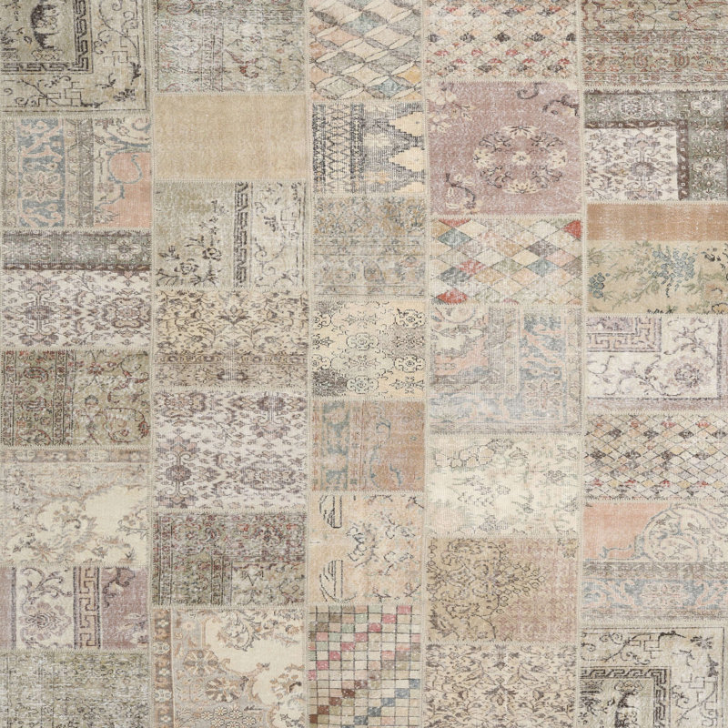 Wool Southwestern Indoor Rug, Rectangle 7' x 9'
