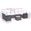 Ensemble de canapé de jardin Vidaxl Gris, gris foncé