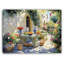 «Courtyard Flowers and Fruit Table», art mural sur toile tendue-1531435536