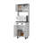 Emily White and Wengue 1-Drawer Kitchen Pantry