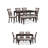 Leangelo 6 - Person Four Leg Dining Set-95210594-95210595-95210596