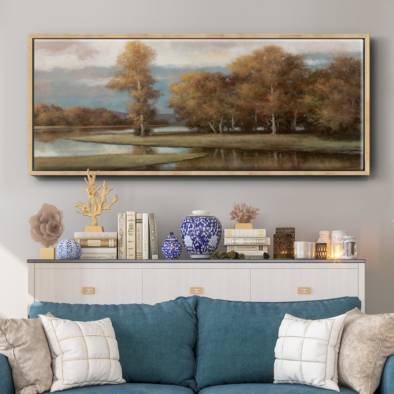 Winding River II- Framed Canvas
