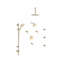 Apothecary Thermostatic/Pressure Balanced Complete Shower System with Rough-in Valve-609907571