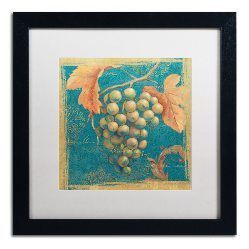 Duretta «Lovely Fruits IV» par Daphne Brissonnet, reproduction d'art encadrée, Blanc, H 16 po x l 16 po