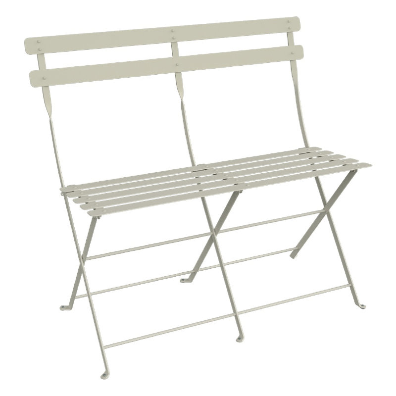 Bistro Outdoor Bench, Clay Gray