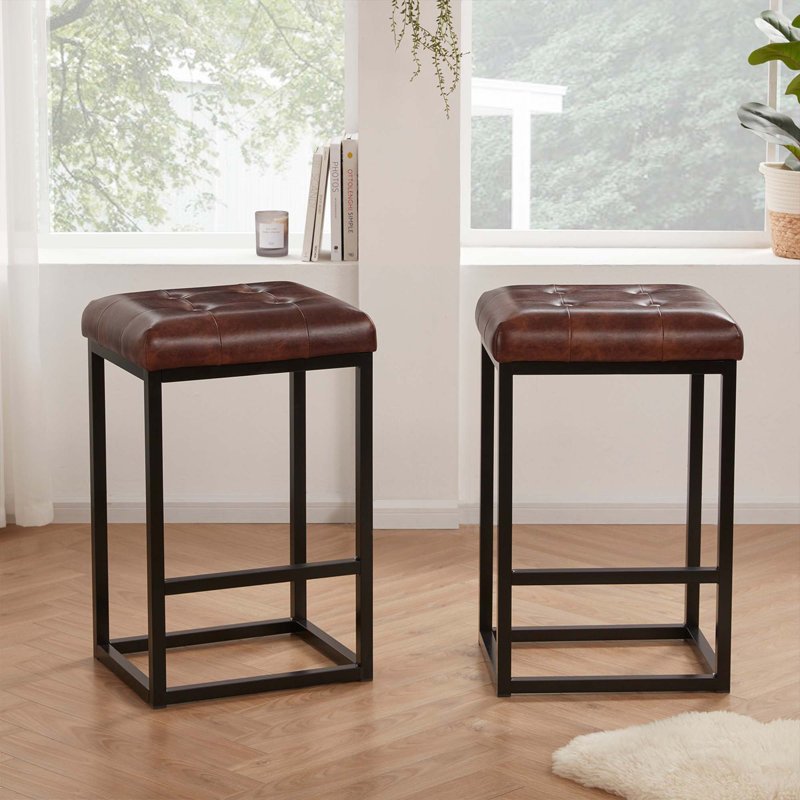 Tabouret 28 po Nealla, Brun foncé, Tabouret de bar (hauteur du siège 28 po)