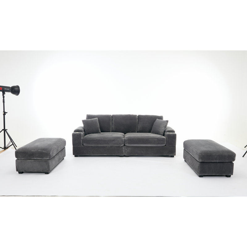 Canapé modulaire convertible modulaire, Gris