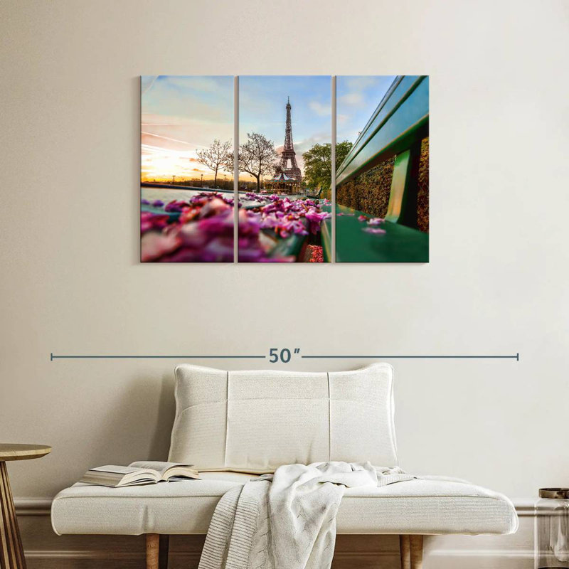 Kavia Eiffel Towel In Spring, 24" H x 38" W