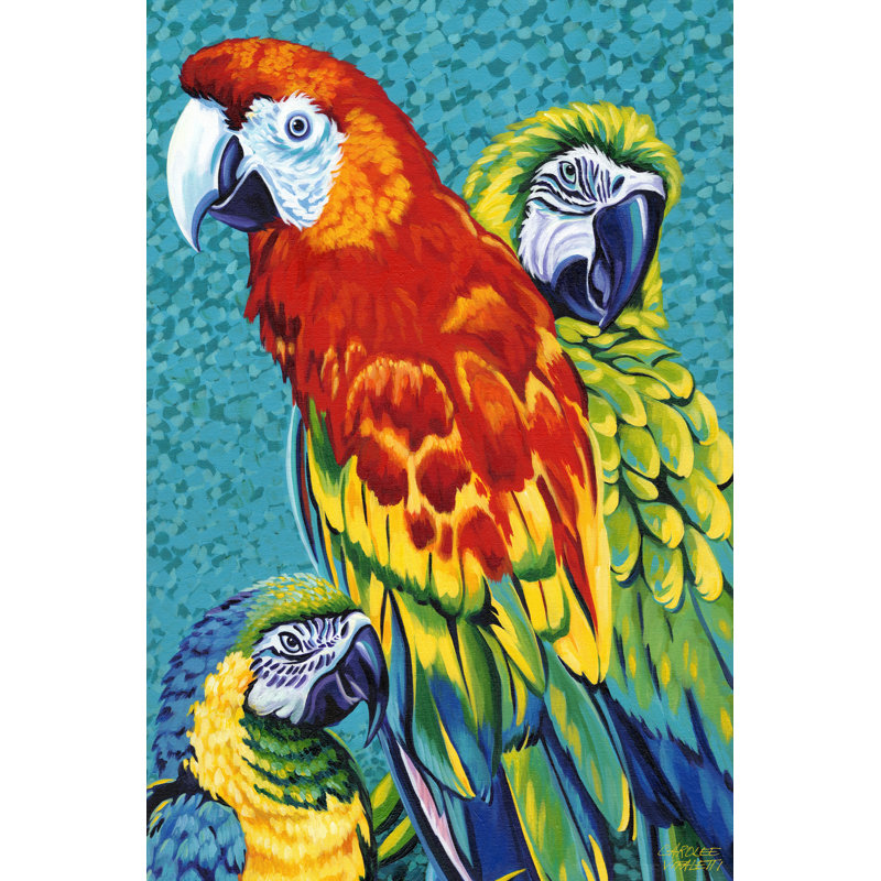 Birds In Paradise III by Carolee Vitaletti - Wrapped Canvas Print, 30cm H x 20cm W