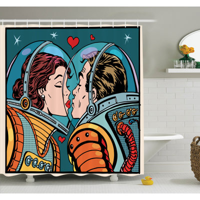 Shower Curtain with Hooks Included