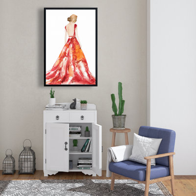 «Red Prom Dress» sur toile