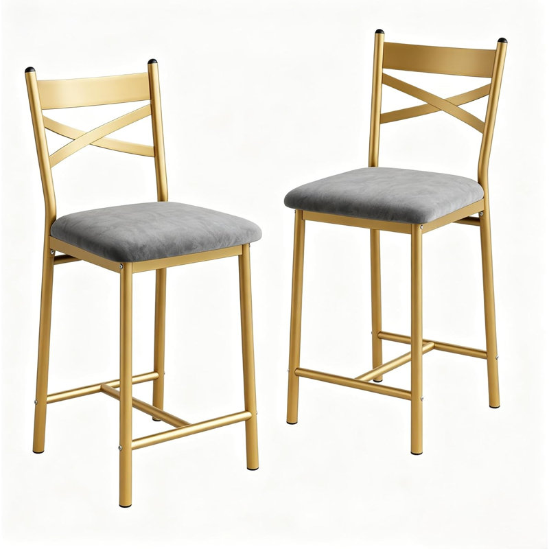 Counter Stool with Metal Frame