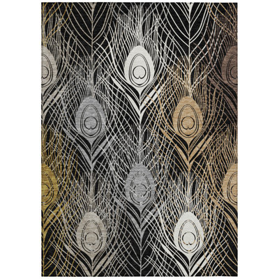 Machine Washable Indoor/Outdoor Jenning ACN2273 Floral Rug