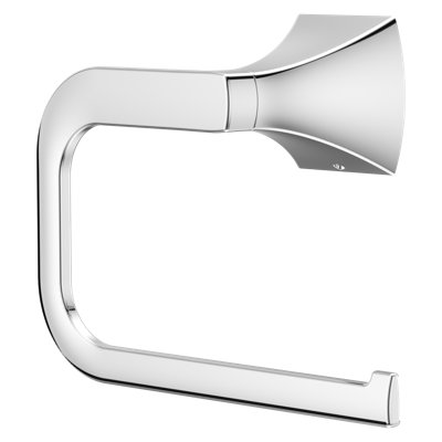 Soft Square Towel Ring in Polished Chrome