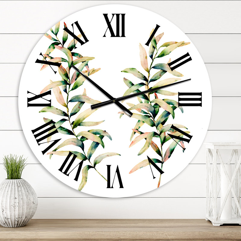 Branches d'automne - Horloge murale traditionnelle, Petit