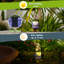 Statue de nain de jardin solaire avec couronne de succulentes et 5 lumières DEL, figurine de nain d'extérieur, décoration de jardin amusante pour patio, cour ou balcon, cadeau pour femme, maman ou grand-mère
