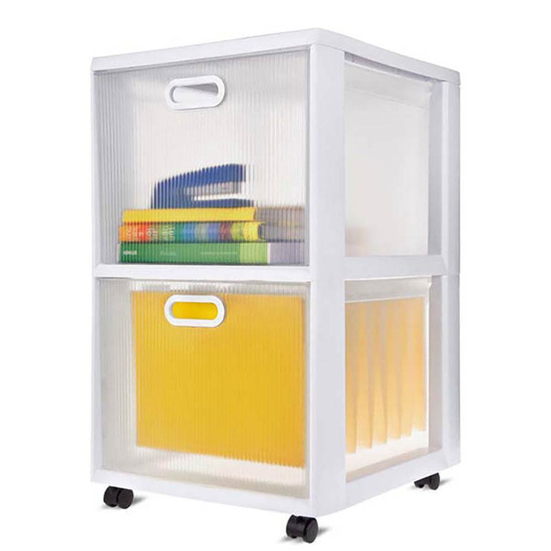 Commode 2 tiroirs roulante