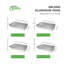 Plateaux de réchaud en aluminium épais et résistants 21 po x 13 po EcoFality