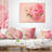 Floral Peony Flowers Against Scribbled Square Pillow Cover and Insert-29960847-29963061