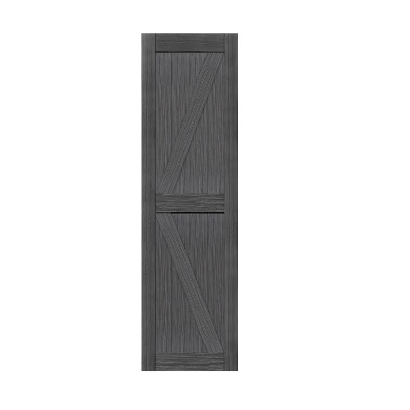 Trous pré-percés en MDF pour porte de grange Assemblage facile - Porte simple, quincaillerie non incluse, 24 po x 84 po