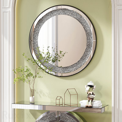 Miroir d'appoint 33,46 "Crystal Crush Diamond
