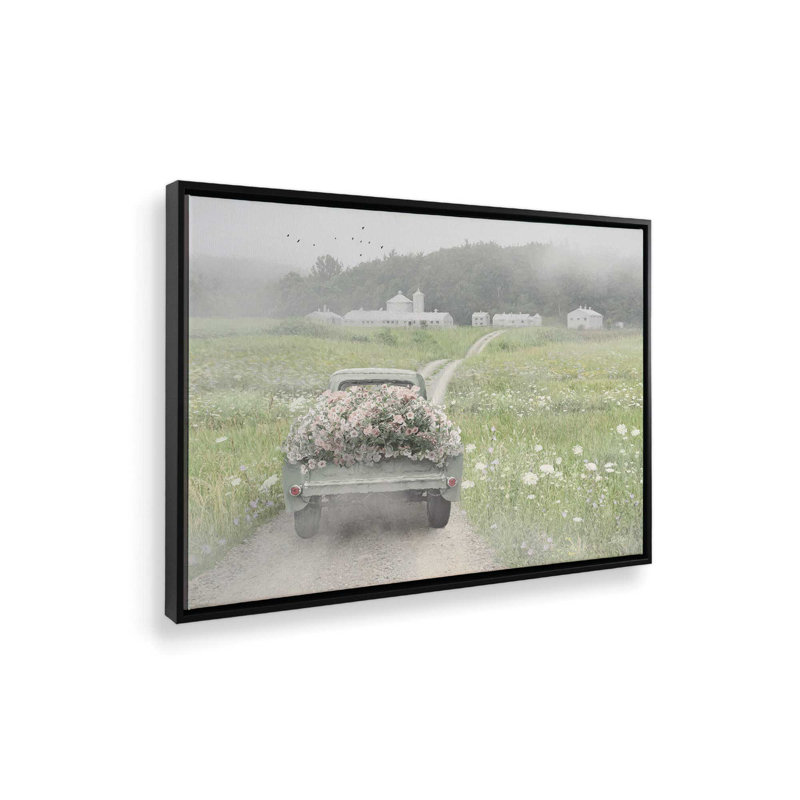 «Almost Home» par Lori Deiter, reproduction d'art, L 40 x H 30, Framed Canvas, Noir