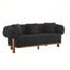 Canapé à accoudoirs arrondis noirs incurvés avec design ergonomique et sièges très profonds pour un confort et un style inégalés-117170953