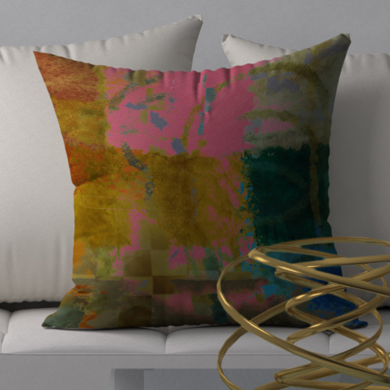  Housse de coussin carré et insert, H 24 po x l 24 po x p 6 po