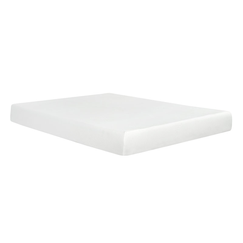 Peluche 8 po Matelas en mousse viscoélastique imprégnée de gel dans une boîte, housse à double couche - taille simple