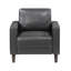 Fauteuil rustique en similicuir 3 pièces Rustic