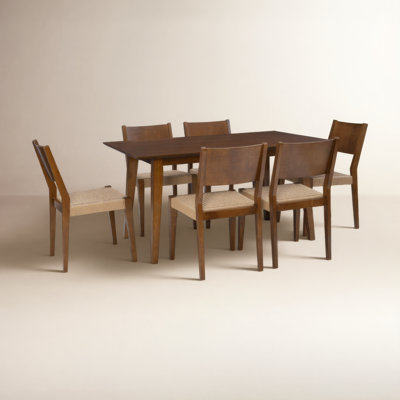 Ensemble de salle à manger en bois massif Corrine