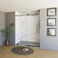 57"-60" W x 76" H Sliding Frameless Shower Door with 3/8-in (8mm) Tempered Glass Stainless Steel Hardware-97649714