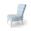 Chaise rembourrée Modern - Chaise d'appoint bleue et blanche Whisper Ikat-1242722739