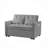 Grey Velvet Loveseat Sofa Bed-805611072-805611073