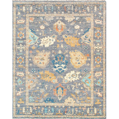 Oriental Area Rug in Slateblue