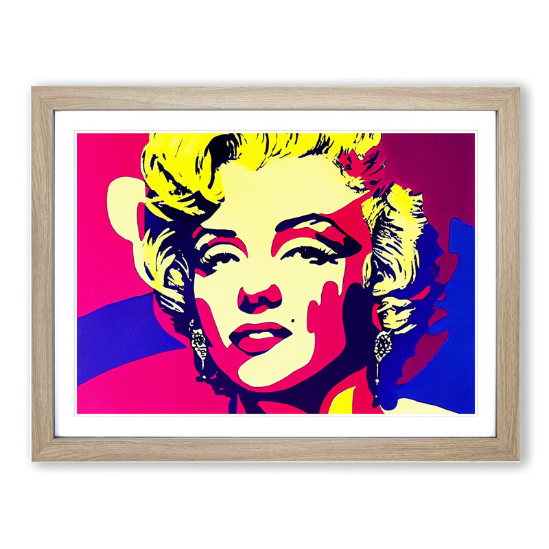 Pop Marilyn Monroe - Single Picture Frame Print