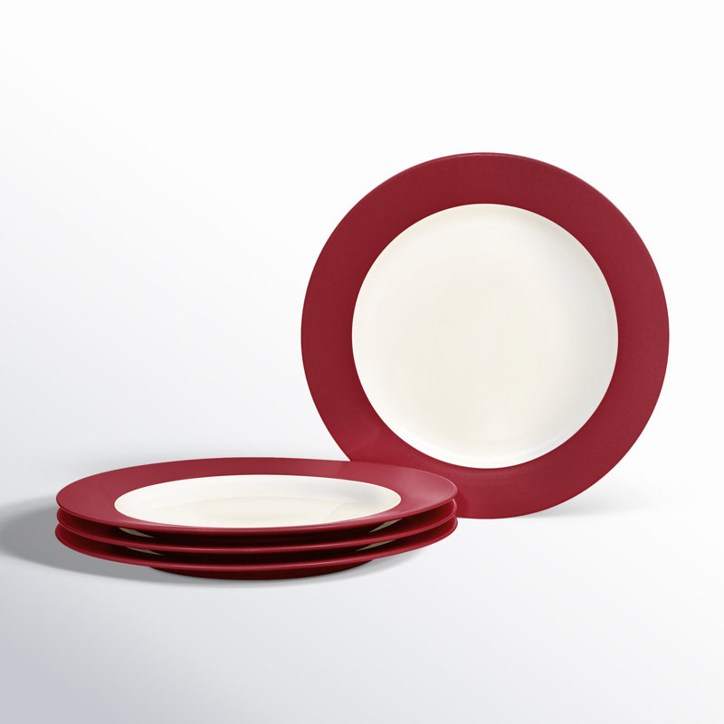 Noritake Colorwave Rim Salad Plates, 8-1/4", Raspberry