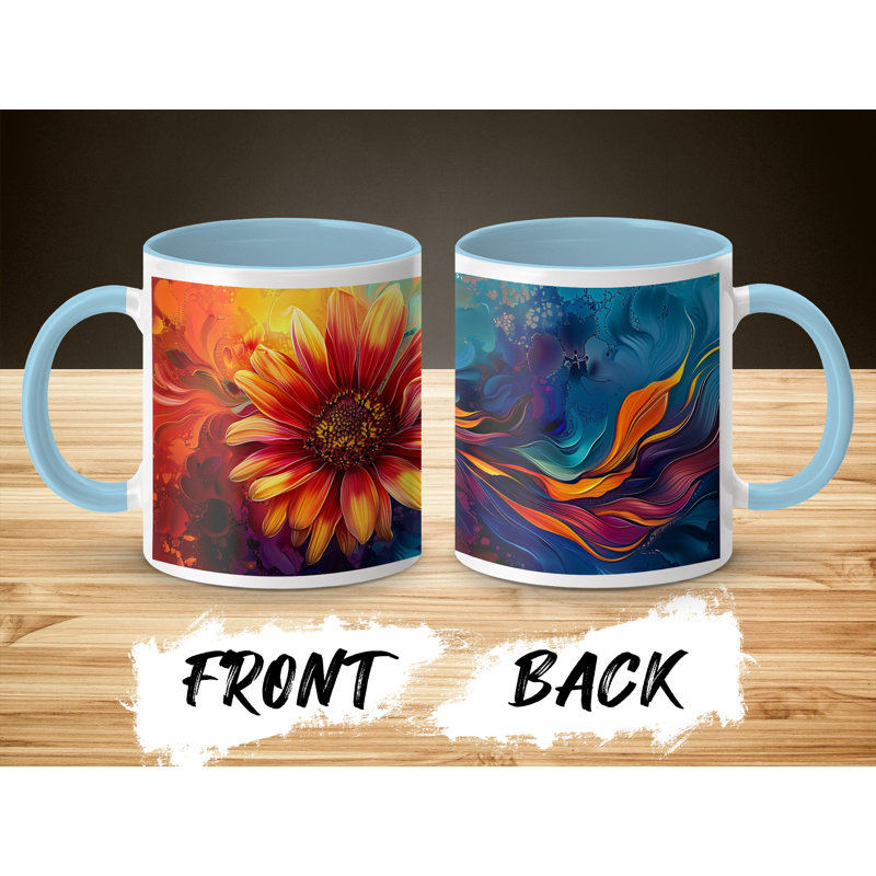 Ceramic Coffee Mug, Light Blue