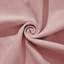 Canapé d'angle 3 places en chenille rose capitonnée avec pouf et accoudoirs arrondis
