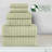 Elegant Comfort 100% Turkish Cotton Corduroy Ribbed Luxury Bath Towels 6-Piece Set, Premium Feel - Quick Dry, Highly Absorbent, Contains 2 Bath Towels, 2 Hand Towels, And 2 Washcloths-129191248