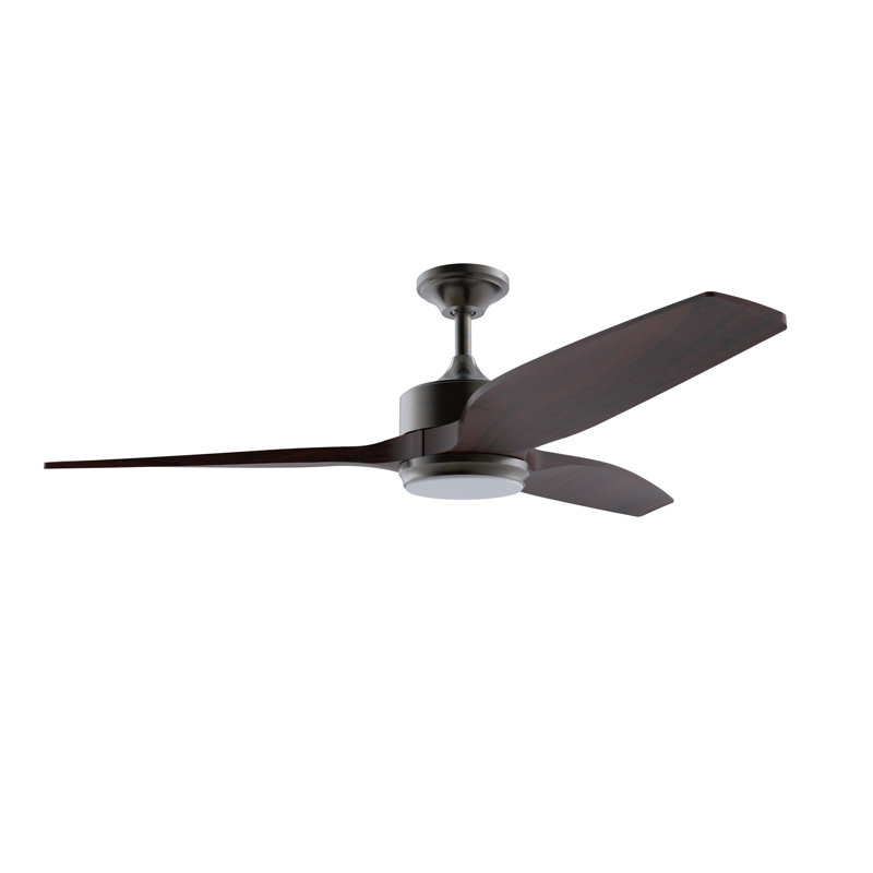 Ventilateur de plafond extérieur standard à DEL à 3 pales Mobi avec télécommande et ensemble d'éclairage inclus
