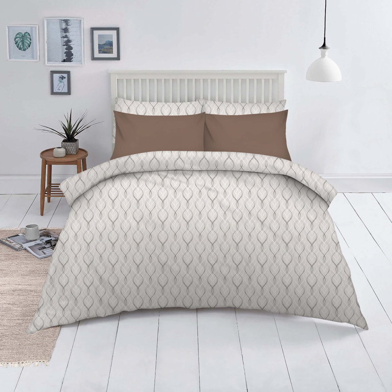 Geometric 600 Thread Count 100% Cotton Sheet Set, Twin