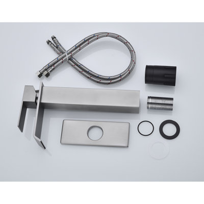 Single Handle Bathroom Vanity Sink Faucet In Brushed Nickel, & Accredited, 1.2 Gpm Flow, Pop Up Drain, Easy To Install ,