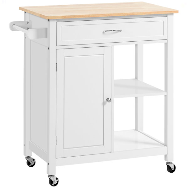 Latitude Run® Kitchen Island Cart, Rolling Kitchen Island With Storage ...