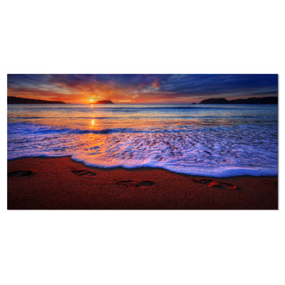 " Colourful Sunset Over Beautiful Shore "
