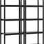Étagère de rangement ouverte 70,86 "à 4 niveaux de style industriel noir pour bureau, chambre à coucher et cuisine