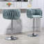 360° Fabric Cover Swivel Bar Stools Set Of 2 (No Including  Table)-1778847891