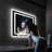 Rectangular Bathroom Vanity Mirror Wall Mounted with LED Lights, Frameless Lighted Bathroom Wall Mirror with Defogger and Dimmable Lighting-57343204
